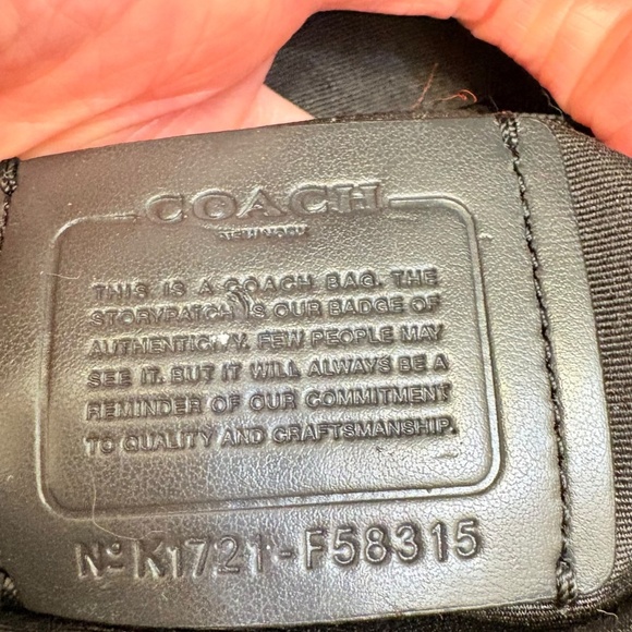 Coach Signature mini Charlie Backpack F58315 Black Backpack - Picture 3 of 11